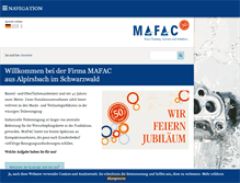 Tablet Screenshot of mafac.de